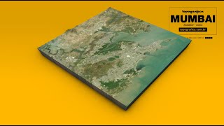 MUMBAI TOPOGRAFICA 3D MAP