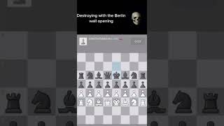 BERLIN WALL OPENING 💀#chess #chessgameplay #Berlin  #youtubeshorts #shortsfeed #new #shots #trending