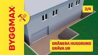 Dränera husgrund del 2, gräva ur