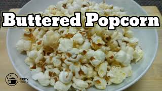 Buttered Popcorn in a Pan | How to cook Popcorn in a Pan | Quick and Easy