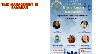 How to manage time during Ramadan|time management|planning