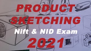 How to Start Products/Objects Sketching | Nift & NID |Exam 2021