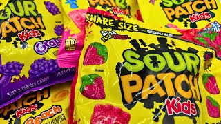 Trying 12 different Sour Patch flavors / ASMR