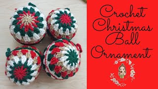 Crochet Christmas Ball Ornament