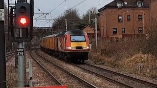 43 272 and 43 277 passing Whifflet 20/1/24