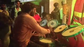 Drums (jazz)playing in drama//telugu drama videos drums playing//orchestra #drums #jazz #orchestra