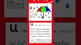 Jolly Phonics Uu Song  (shorts)  #jollyphonics #actionsongforkids #MsEstersCorner