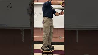 Conservation of angular momentum demonstration #physics #science #education