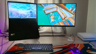 Fortnite But on a Laptop Setup... (POV)