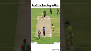 Realistic bowling action of S.al.hasan in Real cricket 24 #shorts #viral #trending #dreamcricket24