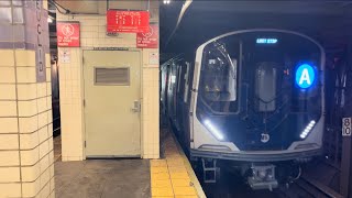 NYC Subway 4K: R211A (A) Train Approaches Euclid Av to start service to Inwood - 207 St (4110-4119)