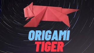 How To Make an Easy Origami Tiger_Origami tutorial