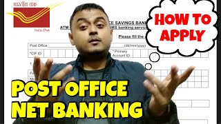 HOW TO APPLY DOP NET BANKING | HOW TO APPLY POST OFFICE NET BANKING | POST CART | CHANDAN DEY