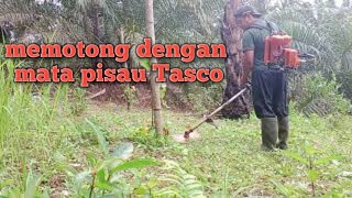 testing pisau rumput merk tasco 40mm #mesin #mesinrumput