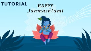 Krishna Janmashtami Animation | Video | CC Bend It Effect | After effects Tutorial | Mansi Janghel