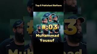 Top 5 Pakistani Batters #shorts #cricket #viral