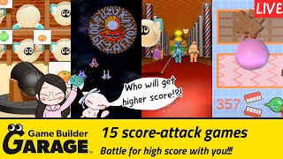 SCORE ATTACK games (+codes)! Let's compete who get higher score! | Game Builder Garage Live Special