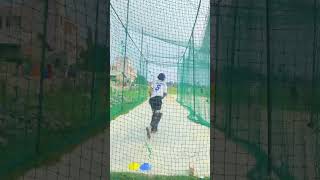 Batting practice with Side-Arm😈🔥#cricketlover #shortvideo