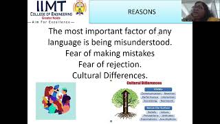 Fear of English for Students of Vernacular Background | IIMT College of Engineering , Greater Noida