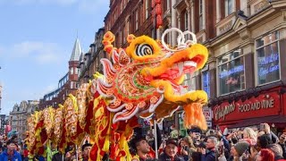 Chinese New Year 2024 Dragon Dance in London | 4K 60FPS 新年快乐oo