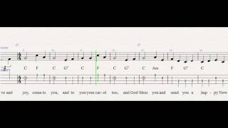 Here We Come A-Caroling (Ukulele Tab)