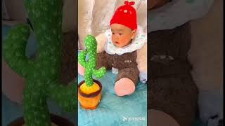 #shorts #baby cactus 🌵 reaction #love #cutebaby @ Super hero Hiren vlogs😘😘