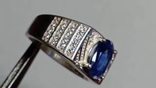 Fake sapphire stone ring | heated sapphire stone rings | capricorn birthstone | january month stone