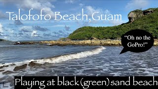 🏝 Exploring Talofofo Beach 🌊 Black Sand Beach🏝Plus brunch at iHop 🥞 Charlotte tries shrimp 🦐 😂