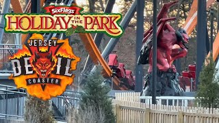 Jersey Devil Coaster Valleyed + Batman’s Broken Lift Motor + Tree Show - Holiday in the Park Vlog