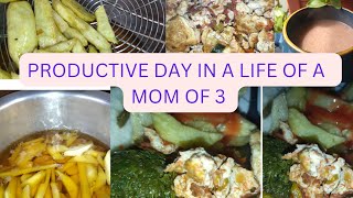 PRODUCTIVE DAY IN A LIFE OF MOM OF 3/DINNER IDEAS//FOLDING MOTIVATION#dinner#lunch#breakfast