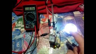 Find Out The Lithium Battery and LEDs Voltage of An 110v or 240v Rechargeable LED Flashlight