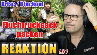 Fluchtrucksack packen Notgepäck für Krise oder Blackout SURVIVAL PRO reagiert auf LebensART Folge131