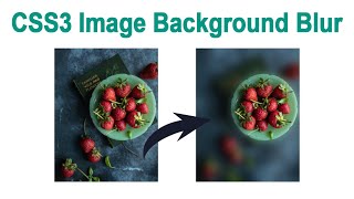 CSS3 Image Hover Background Blur Effect