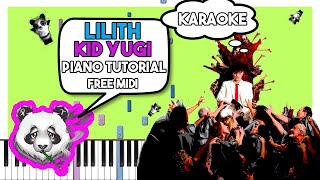 KID YUGI - LILITH - INSTRUMENTAL Piano Tutorial