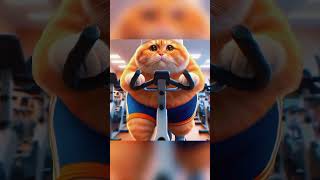 #funny #gymcats #cat animation #cartoon #talkingtom catmeme #catsofyoutube fitnessfelin#@Pinkfong