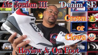 #denim #jordan3 #review Air Jordan III 'Denim' SE on Foot & Review | Kings23Kicks