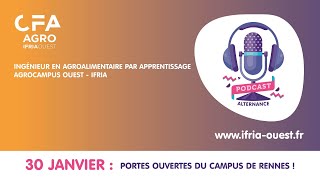 Podcast alternance : La formation ingénieur agroalimentaire en apprentissage ! (Agrocampus Ouest)