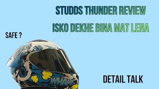 Studds Thunder Ka Detail Review | Most Affordable & par kya helmet safe hai ?