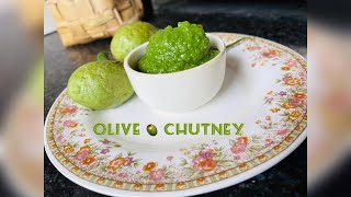 Olive Dhania Chilli Chutney/ Jalphai Chutney | Dip