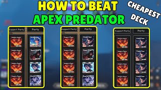 The CHEAPEST Deck to Beat APEX PREDATOR in Anime Card Battle (Roblox)