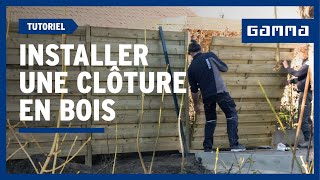 Installer une clôture en bois en 10 étapes | GAMMA Belgique