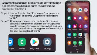 Comment résoudre le problème d'empreintes digitales après avoir placé le protecteur d'écran