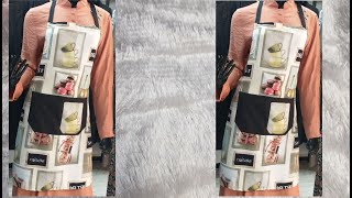 خياطة مئزر مطبخ غير مكلف لمشروع مصغر للماكثات بالبيت سعر البيع 40دينار❤💯💣💥🤩Business kitchen apron👍