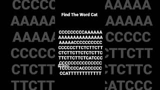 Find The Word Cat #trending #shorts