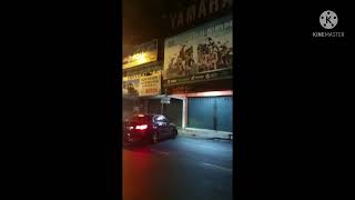 Kedai Motor yamaha terbakar.. taman maju jaya!!