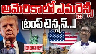 Trump Emergency In America : అమెరికాలో ఎమర్జెన్సీ  ట్రంప్ టెన్షన్ | USA Updates | Wild wolf Digital