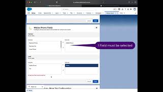 Webex App for Salesforce: Calling - Set phone fields for contacts and leads
