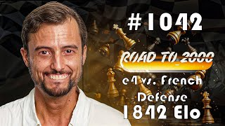 Road to 2000 #1042 - 1842 ELO - Chess.com Blitz 3+0 - e4 vs. French Defense