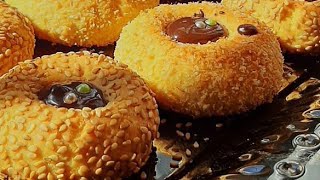 How to make Tasty&crunchy COCONUT & SESAME COOKIES  Eid Recipes Day 29