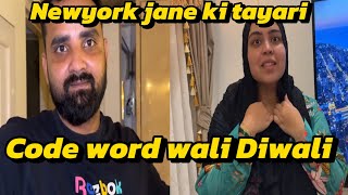 Saba ki code word wali diwali 😱|| saba ko lag raha newyork jane se dar #saba_ibrahim